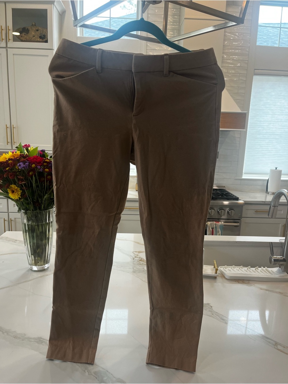 GAP Signature Skinny Ankle Pants Size 6 Camel Brown